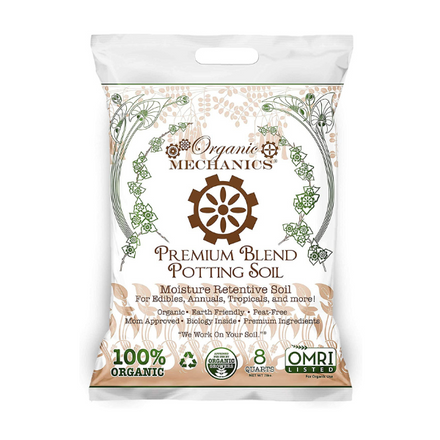 Organic Mechanics Premium Peat Free Potting Mix 16 QT