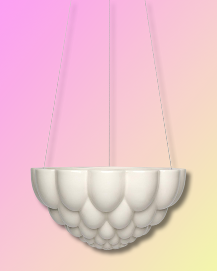 Jelly Hanging Planter - White