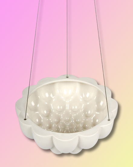 Jelly Hanging Planter - White