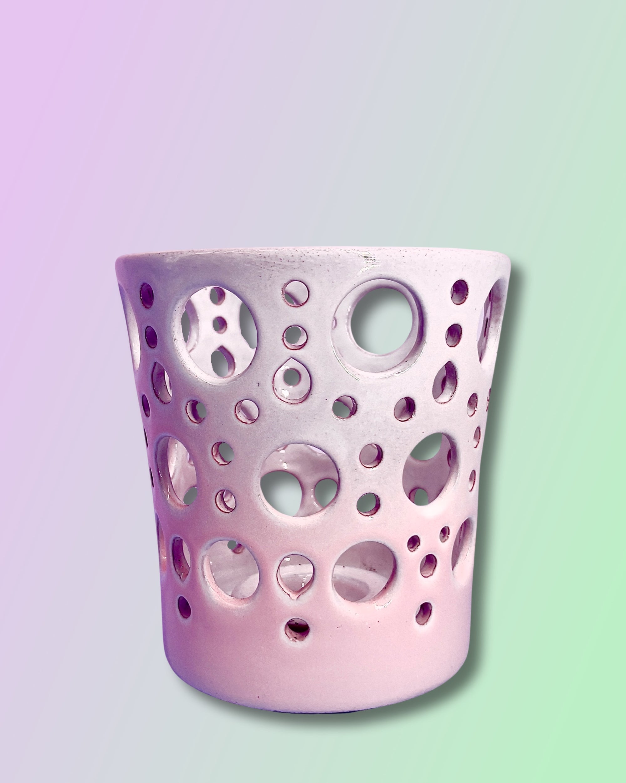 Gradient Orchid Pot Cylinder - Blush