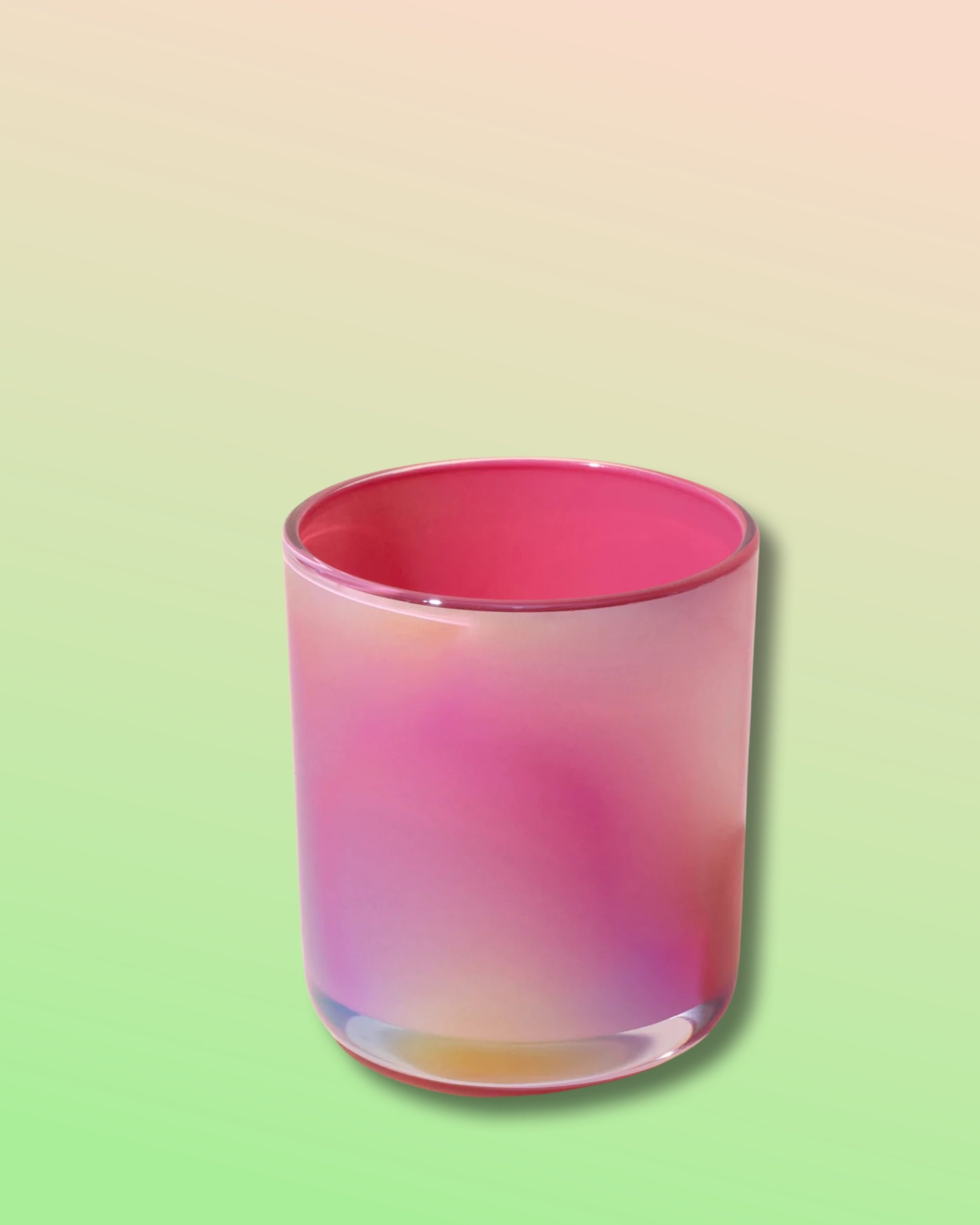 Iridescent Glass Planter - Flamingo