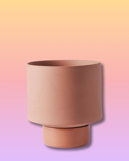 Gro Pot + Saucer - Ochre