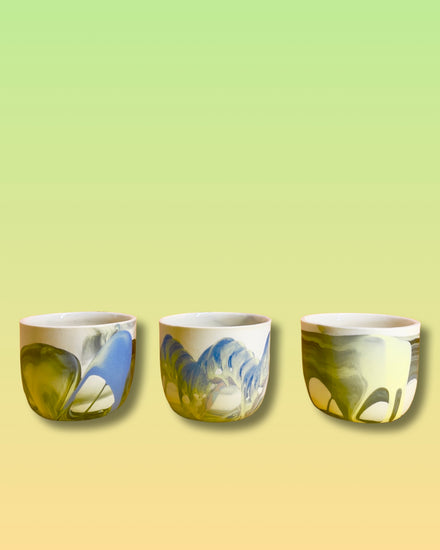 Swirl Porcelain Planter - Acid